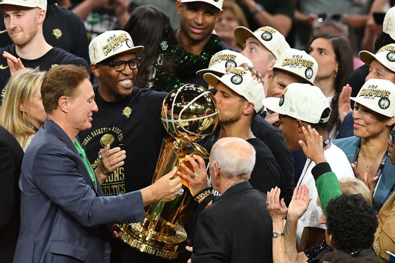 Boston Celtics juhlii mestaruutta (Kuva: AOP)
